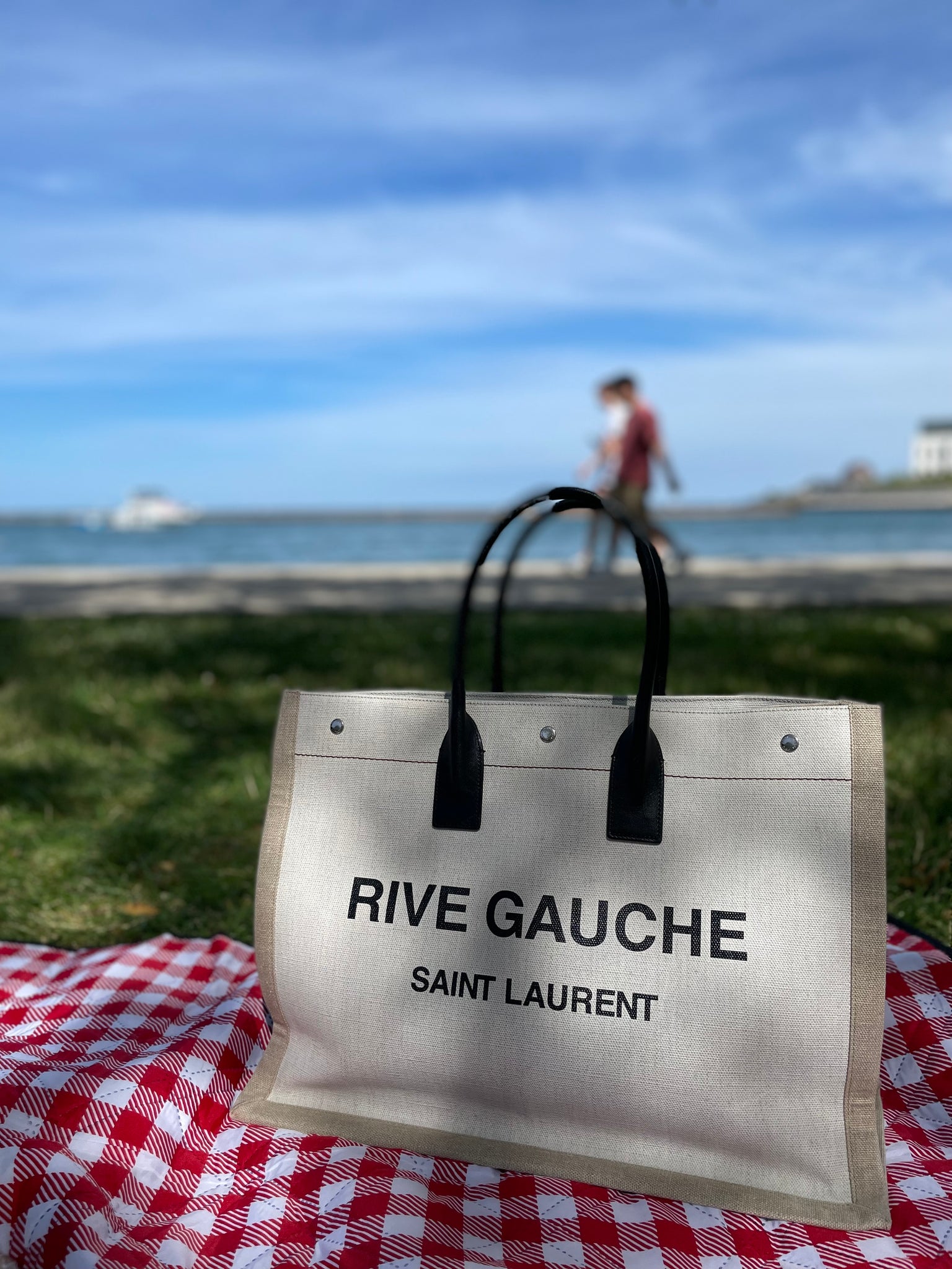 Saint Laurent Rive Gauche Tote Bag - Blue